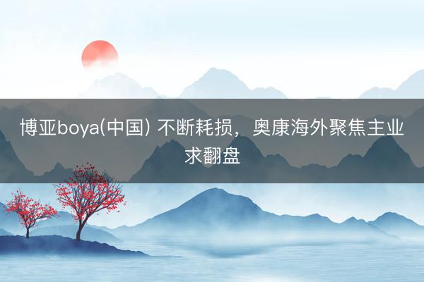 博亚boya(中国) 不断耗损,奥康海外聚焦主业求翻盘